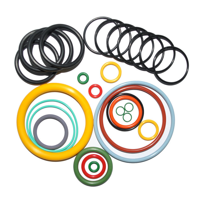 NBR O Rings ที่กําหนดเอง ความละเอียดสูง FPM FFKM HNBR NBR FKM สีซิลิโคนยาง O Ring