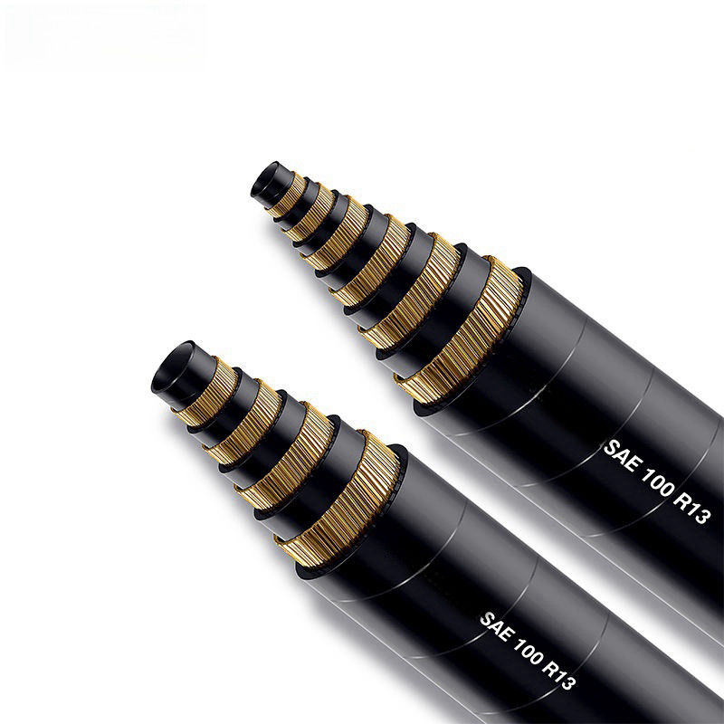 ทนต่อการบด ท่อระบายน้ําแบบสไพร่ / SAE 100 R13 ระบายน้ํา 1/4 นิ้ว 3/4 นิ้ว
