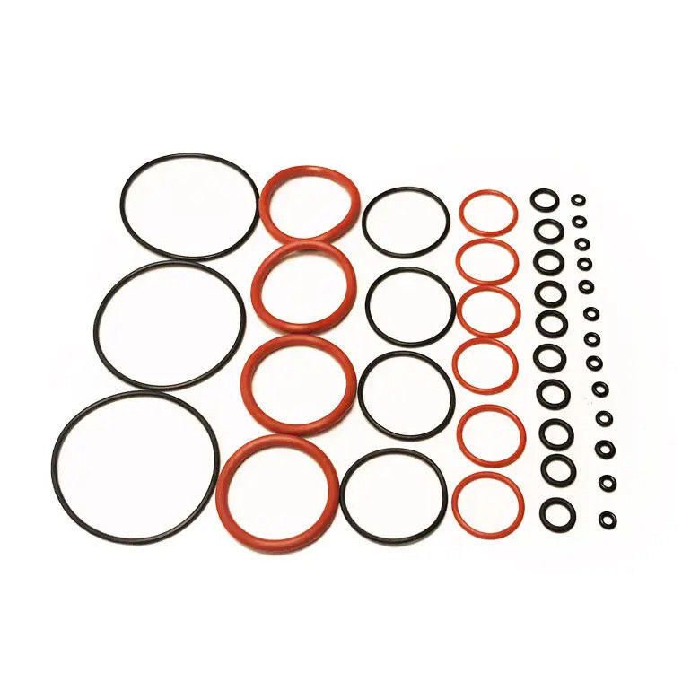 NBR O Rings ที่กําหนดเอง ความละเอียดสูง FPM FFKM HNBR NBR FKM สีซิลิโคนยาง O Ring