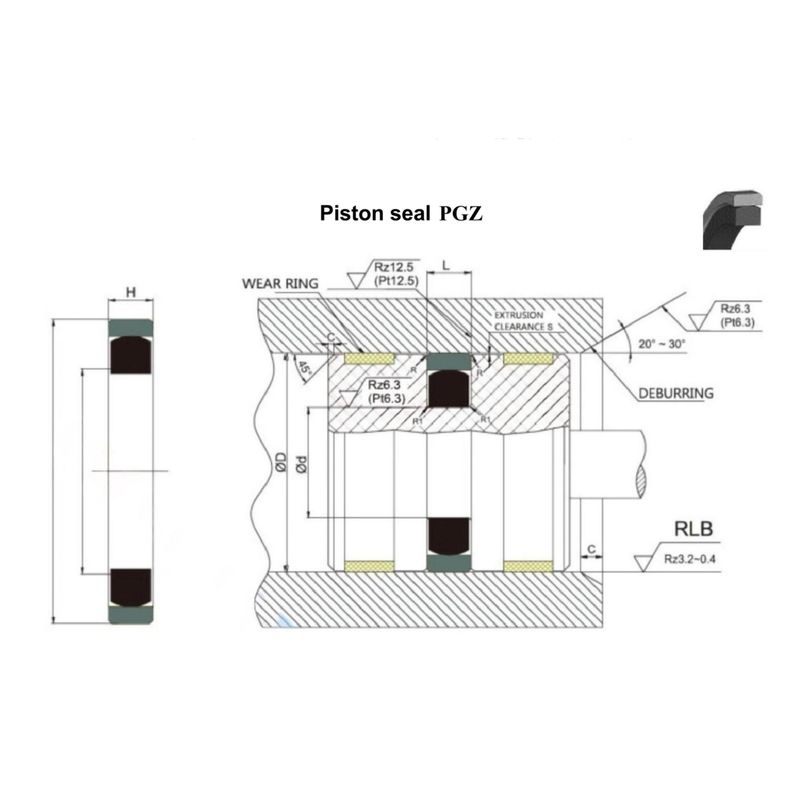 OEM ไฮดรอลิก ซิลินเดอร์ Seal Kit Seal Assemblies สําหรับเครื่องจักรหนักและอุปกรณ์โลหะ