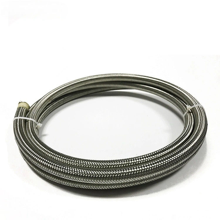 PTFE สีดําเงินเหล็กไร้สแตนเลสผสมเชือกเชือกเชือกหลอดน้ํามัน Static-Free รถแข่งรถยนต์เหล็ก