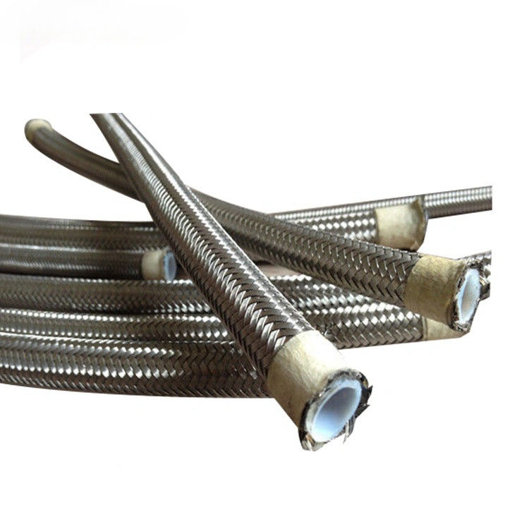 PTFE สีดําเงินเหล็กไร้สแตนเลสผสมเชือกเชือกเชือกหลอดน้ํามัน Static-Free รถแข่งรถยนต์เหล็ก