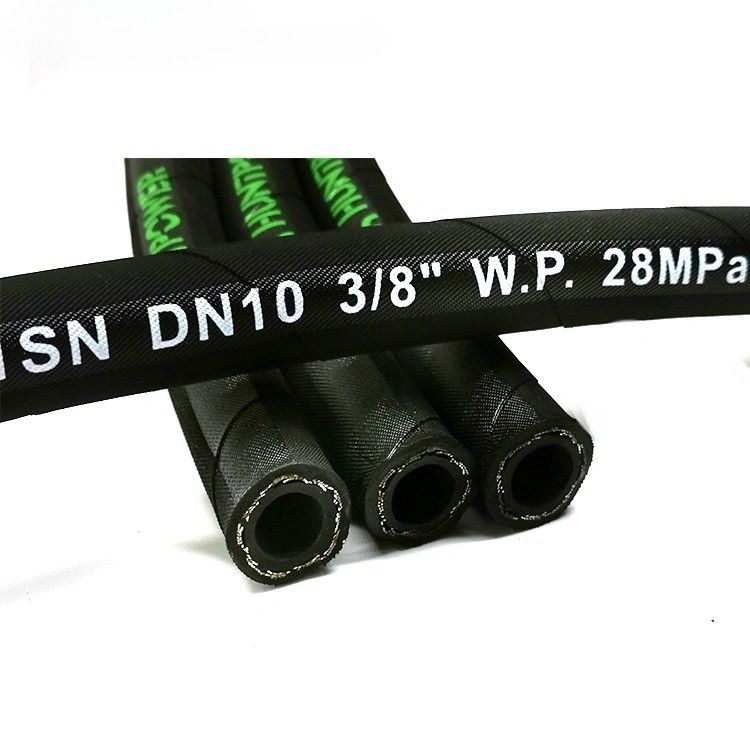 ความดันสูง 3/8 1sn ผูกเชือกไฮดรอลิก ท่อ SAE 100r1 En853 ความดัน น้ํามันเชื้อเพลิงอุตสาหกรรม