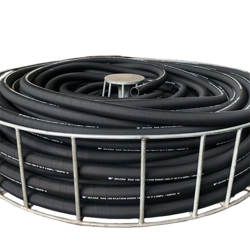 ความดันสูง 3/8 1sn ผูกเชือกไฮดรอลิก ท่อ SAE 100r1 En853 ความดัน น้ํามันเชื้อเพลิงอุตสาหกรรม